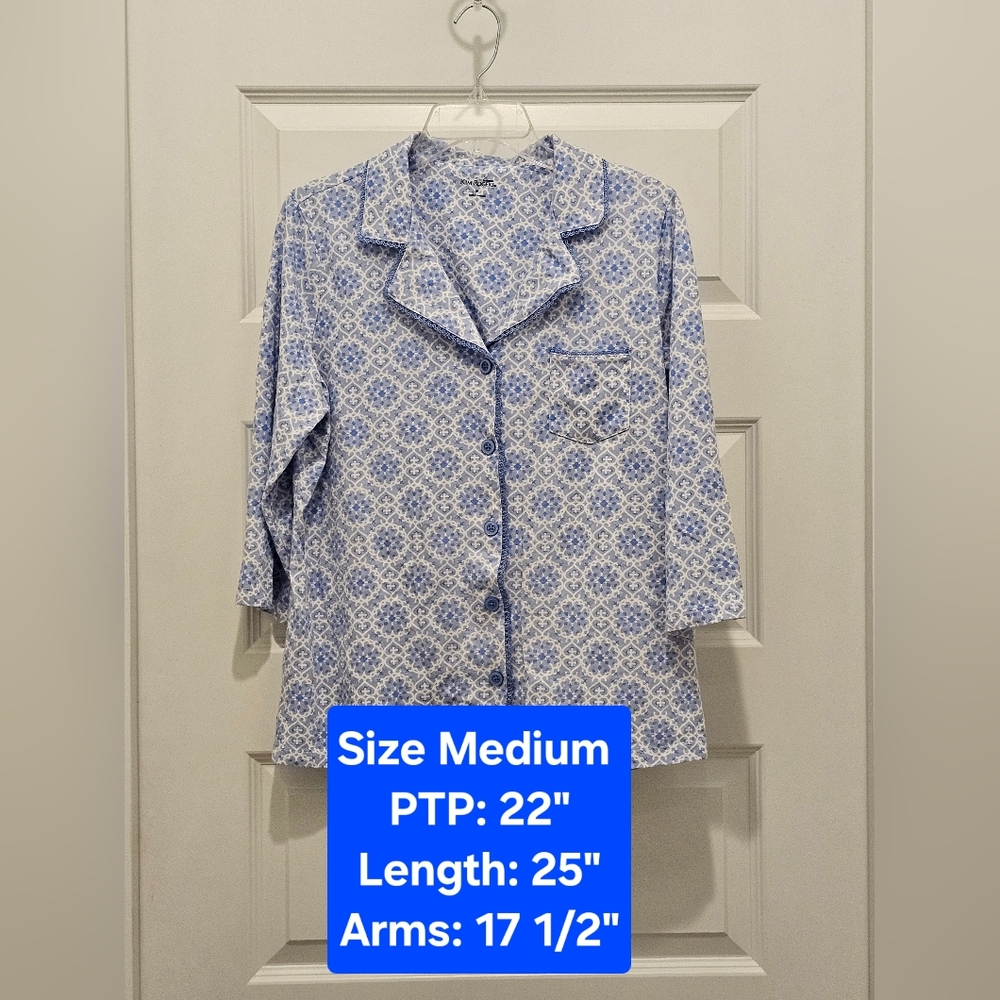 Kim Rogers Capris PJ Set, EUC, Size Medium